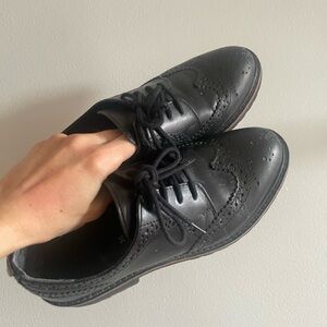 KICKERS Black Oxford Shoes 36